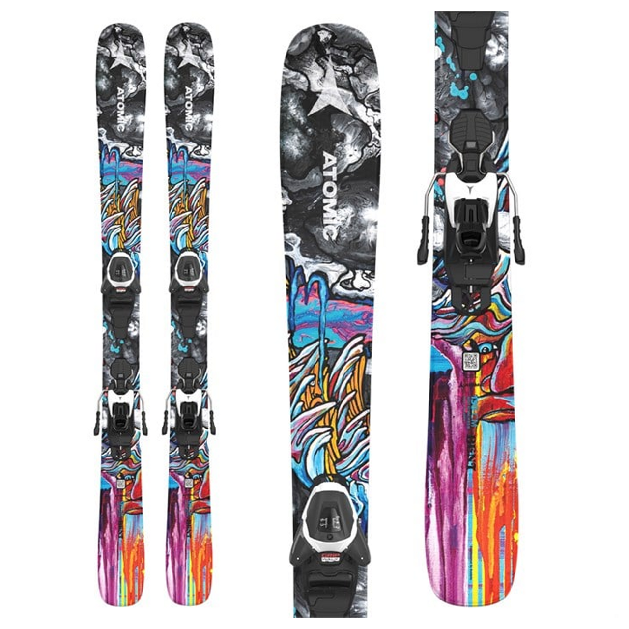 2025 Atomic Bent Jr 140-150 Skis W/ L 6 GW Bindings - Aj's